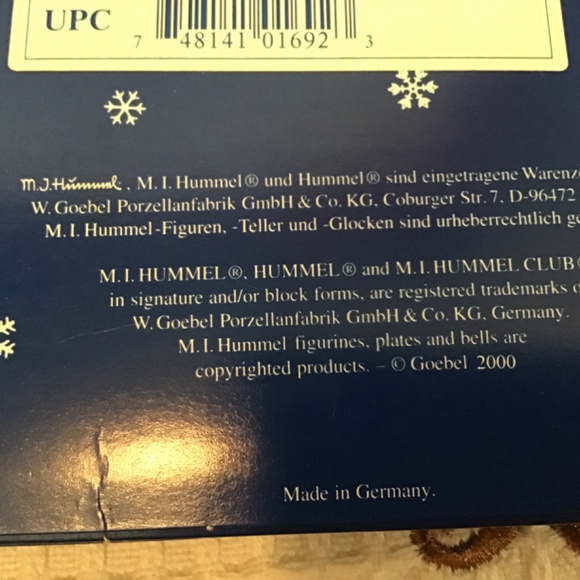 Goebel M.I. Hummel “Sleep Tight” ornament - made in Germany - Picture 6 of 7